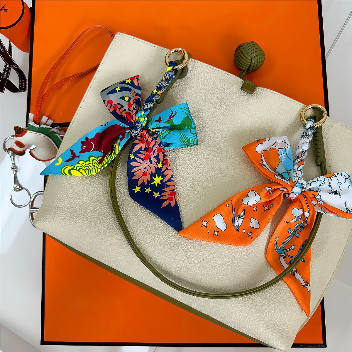 Women Bags Ysl - Elegante Lazo de Seda Multicolor para