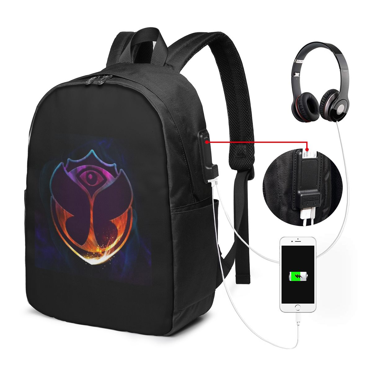 Women Bags Laptop - Tomorrowland Mochila Butterfly, bolsa de viaje