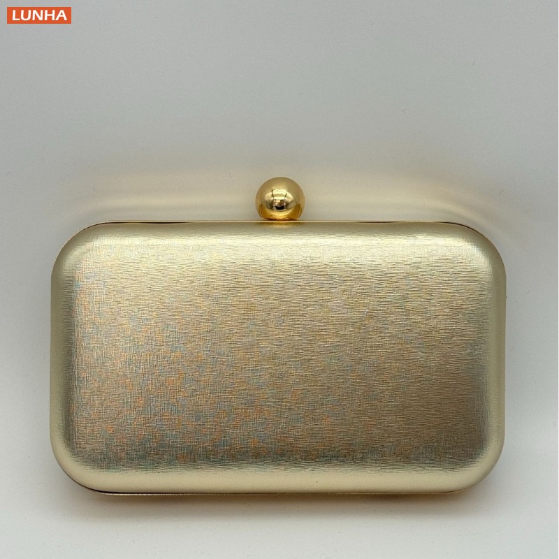 Women Bags Gold - Bolsos de noche, bolso de caja