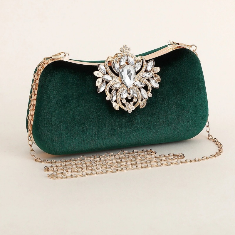 Bolso de mano de terciopelo ve - Women Bags Gold reseña y precio