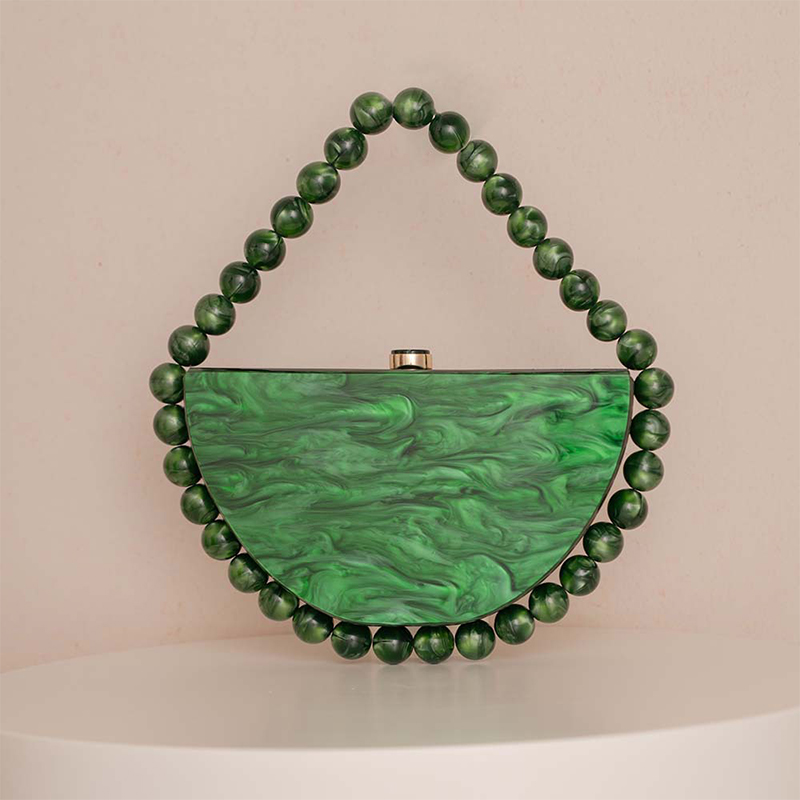 Bolso de mano de lujo con cade - Tortoiseshell Bag Acrylic reseña y precio