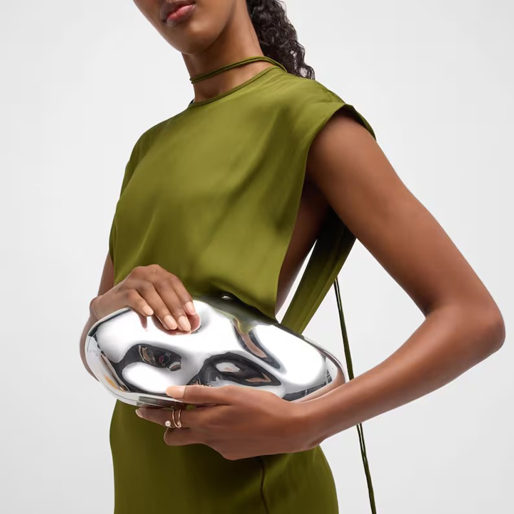 Bolso de mano de concha acríli - Women Bags Gold reseña y precio