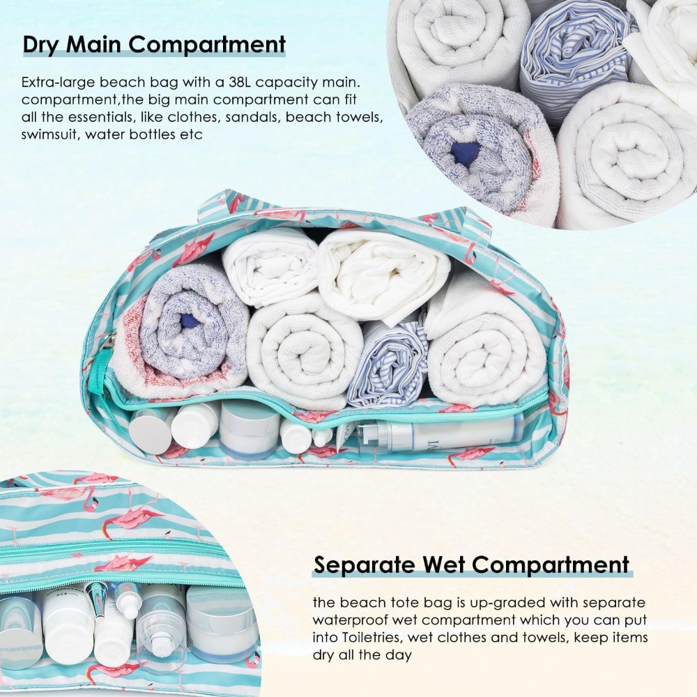 Bolsas de playa para mujer, im - Women Bags Waterproof reseña y precio