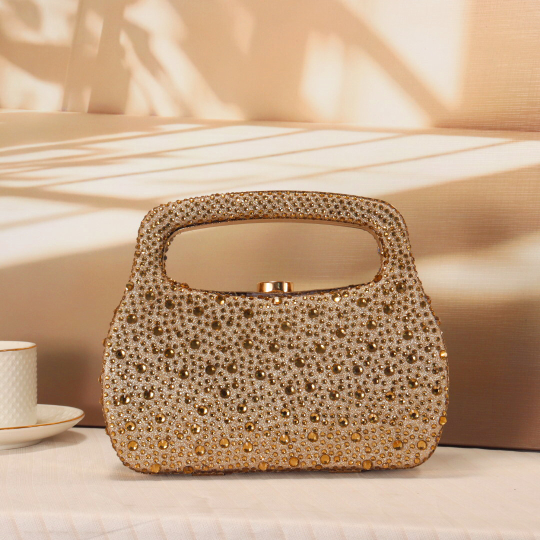 Bolso de noche de lujo con bri - Women Bags Gold reseña y precio