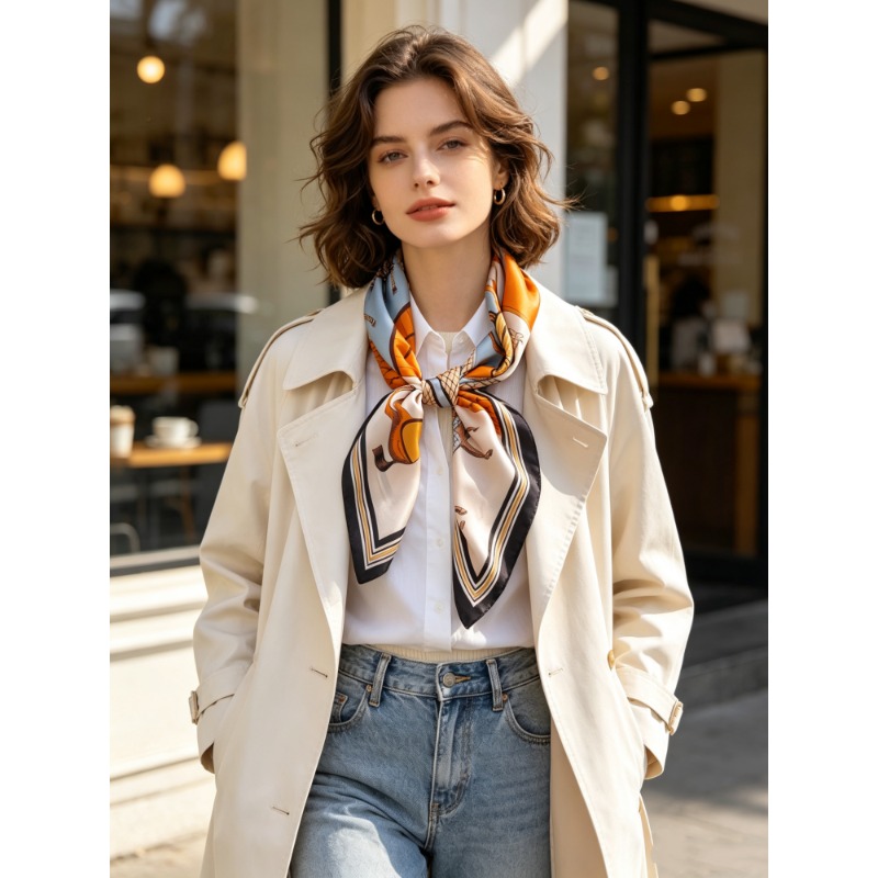 Pañuelo Cuadrado de Lujo 100%  - Women'S Retro Bags reseña y precio
