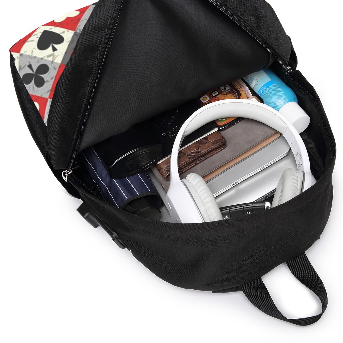 Mochila con estampado de carta - Women Bags Laptop reseña y precio