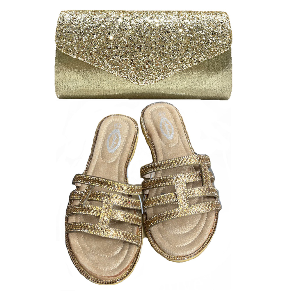Nuevas Sandalias de Verano con - Women Bags Gold reseña y precio