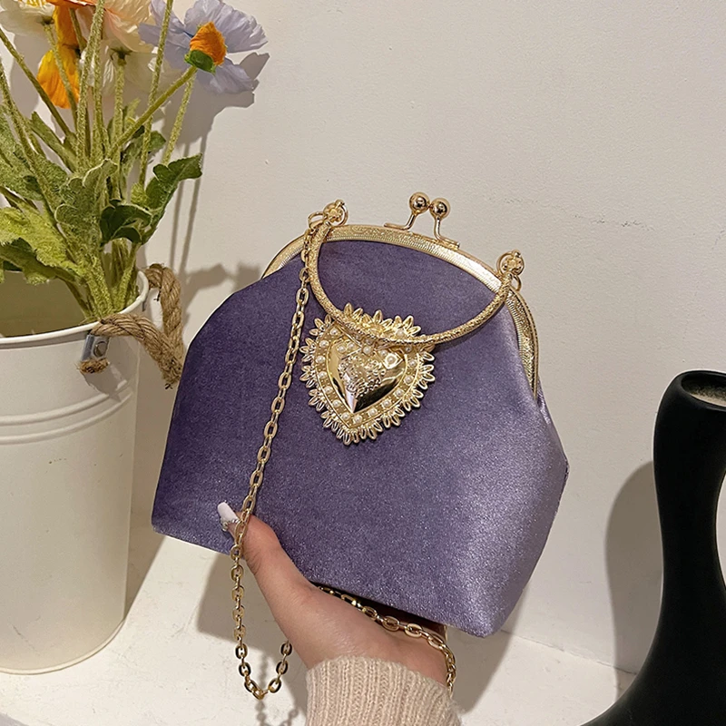 Cadenas, marco de terciopelo,  - Women Hand Bags Sale reseña y precio