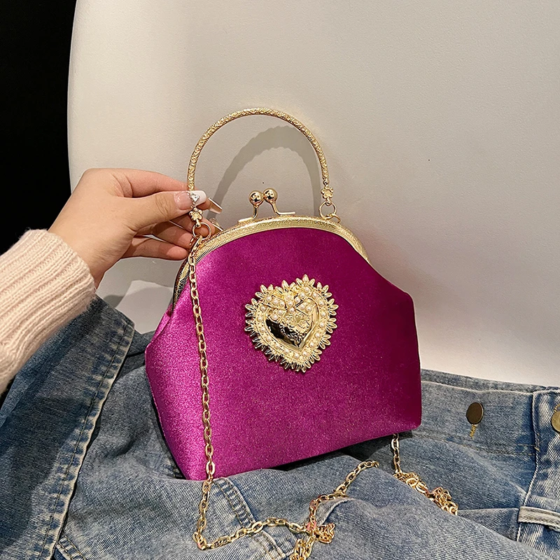 Cadenas, marco de terciopelo,  - Women Hand Bags Sale reseña y precio