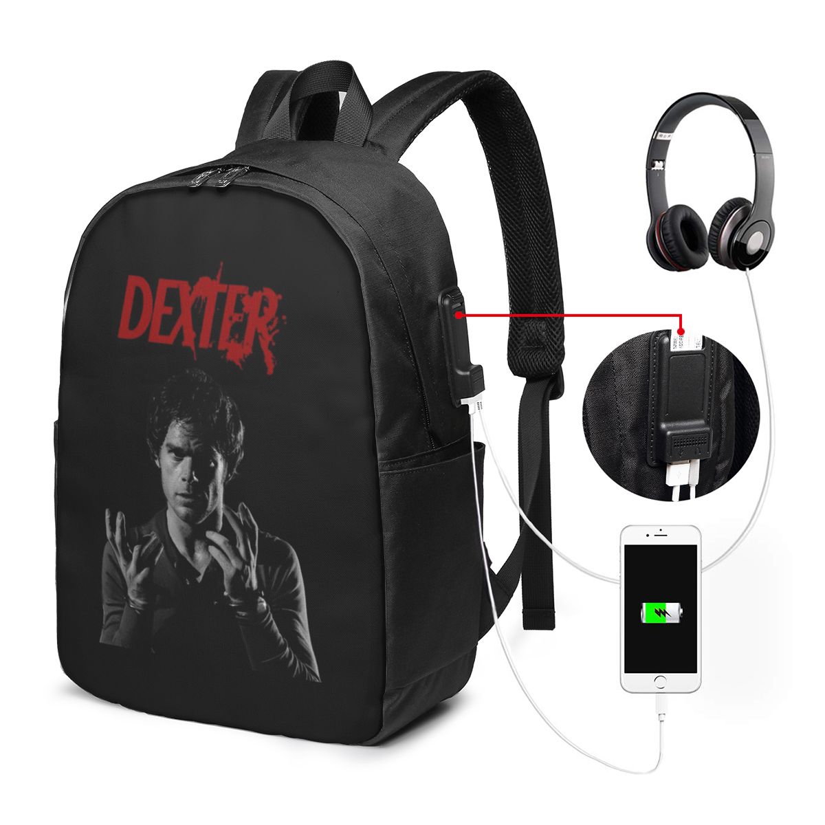Mochila de la película Dexter  - Women Bags Laptop reseña y precio
