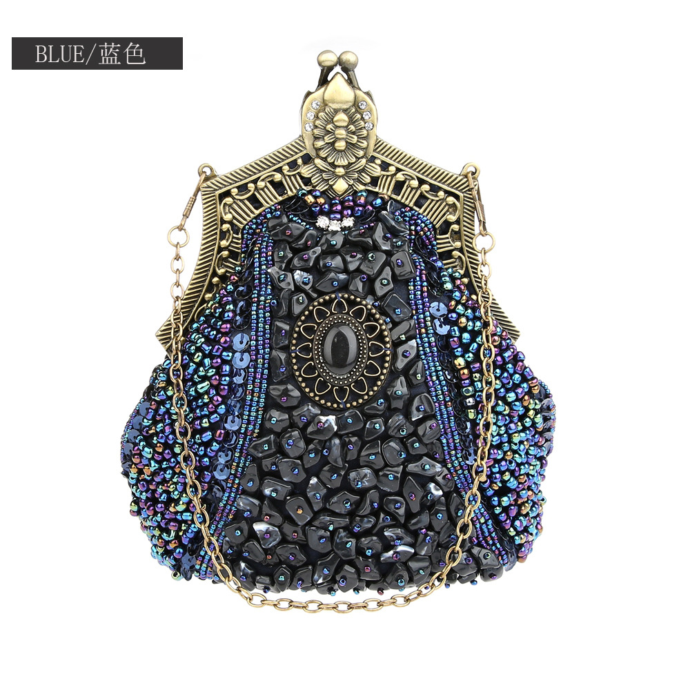 Bolso de mano Retro con cuenta - Women Bags Gold reseña y precio