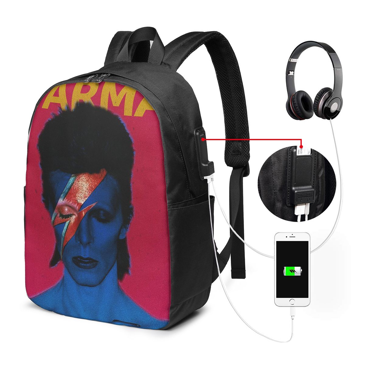 Mochila Davids Bowied, bolsa d - Women Bags Laptop reseña y precio